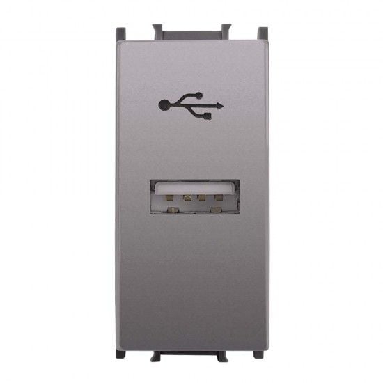 Viko Panasonic Thea Modüler Antrasit Usb Konnektör Alt+Kapak 1M - WVTT14194AN-TR