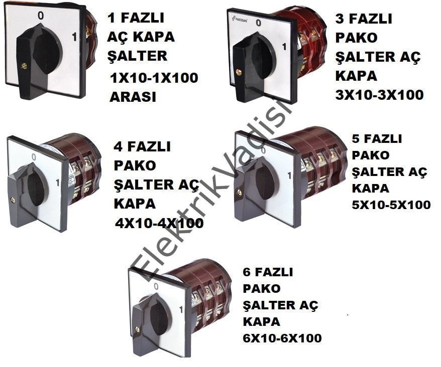 Pakosan Aç Kapa 0-1  Pako Şalterler