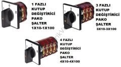 Pakosan Pako Şalter Kutup Değiştirici 0-1-2 1x40A, 3X40A, 5X40A, 6X40A