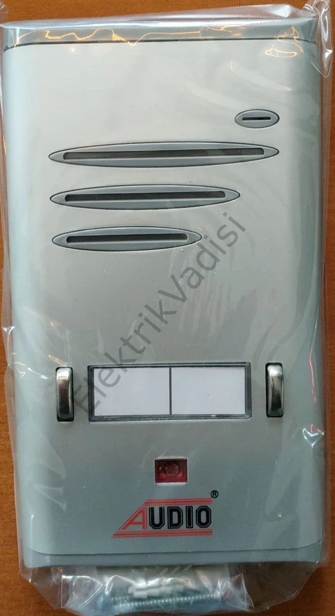 Audio Zil Paneli Hoparlörlü ÇİFT SIRA Buton Sesli Görüntüsüz 2 li