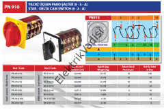 Pakosan Pako Şalter Yıldız Üçgen 3X16A, 3X40A, 3X63A 3X16 Amper
