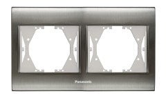 Panasonic Thea Blu Inox Beyaz İkili Çerçeve  - WBTF08025IN-TR
