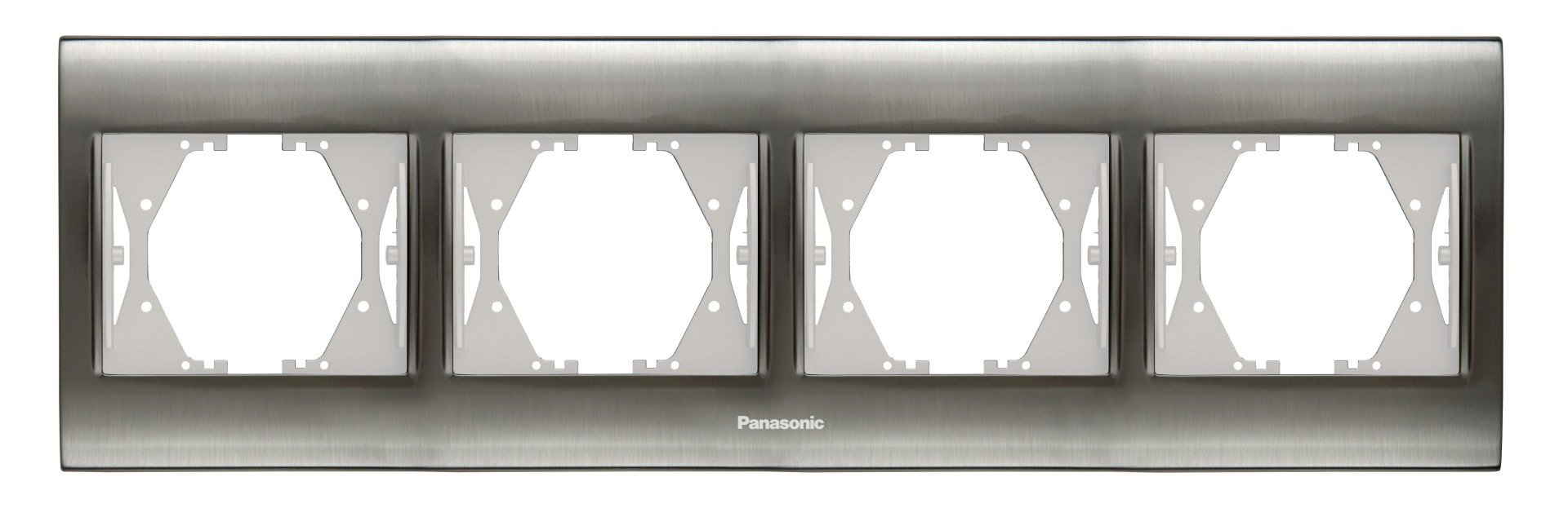 PanasonicNNL4500ENT （4本➕4体セット） Panasonic Thea Blu Inox+Beyaz Dörtlü Çerçeve - WBTF08045IN-TR