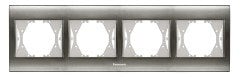 Panasonic Thea Blu Inox+Beyaz Dörtlü Çerçeve  - WBTF08045IN-TR