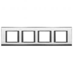 Viko Panasonic Thea Sistema 4x2M Chrome Füme Çerçeve