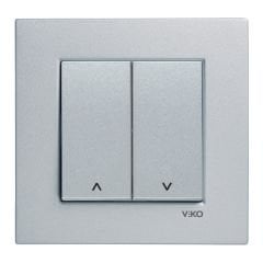 Viko Artline Novella GÜMÜŞ Jaluzi Kumanda Anahtarı Çerçeveli - 92605016