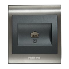 Viko Panasonic Thea Blu Inox Füme İkili Data Prizi Cat-6 Dore