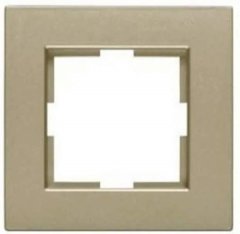 Viko Artline Novella BRONZ Renk Anahtar ve Priz Çeşitleri Beşli Çerçeve