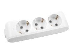 Viko Multi-let 3 Üçlü Grup Priz Kablosuz Klemensli - Beyaz