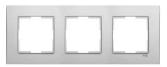 Viko Novella Eloxal Gümüş Üçlü Çerçeve - 92192323
