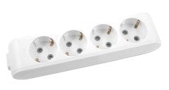 Viko Multi-let 4 Dörtlü Grup Priz Kablosuz Klemensli - Beyaz