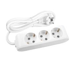 Viko Multi-let Üçlü 2 Metre Grup Priz Klemensli - Beyaz