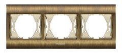 Panasonic Thea Blu Antique+Dore Üçlü Çerçeve  - WBTF08035AQ-TR
