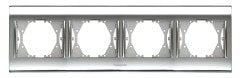 Panasonic Thea Blu Chrome+Beyaz Dörtlü Çerçeve  - WBTF08045CH-TR