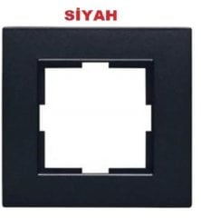 Viko Artline Novella SİYAH Renk Anahtar ve Priz Çeşitleri Işıklı Anahtar