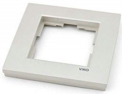 Viko Novella METALİK BEYAZ Renk Anahtar ve Priz Çeşitleri Işıklı Komütatör