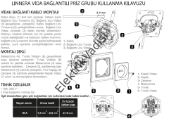 Viko Linnera/Rollina Beyaz/Krem Topraklı Priz Krem - Çerçevesiz