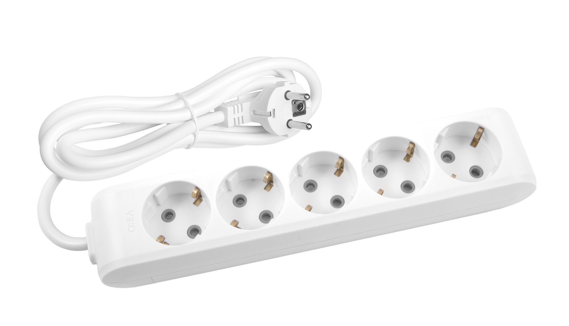 Viko Multi-let Beşli 2 Metre Grup Priz Klemensli - Beyaz