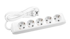Viko Multi-let Beşli 3 Metre Grup Priz Klemensli - Beyaz