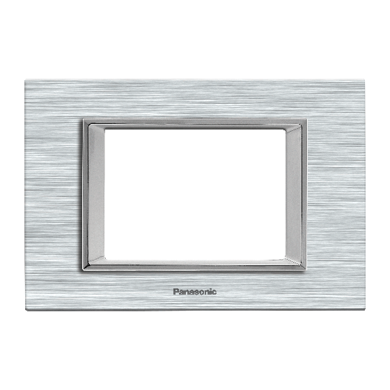 Viko Panasonic Thea Ultima Serisi Eloxal Gümüş Çerçeveler 4X2M Çerçeve