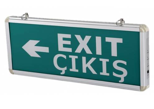 Cata 3w Exit Çıkış Levhası Ledli Sağ Sol 3 Saat Şarjlı ct-9166