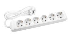 Viko Multi-let Altılı 3 Metre Grup Priz Kablolu Klemensli - Beyaz
