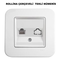 Viko Linnera Beyaz Tekli Nümeris