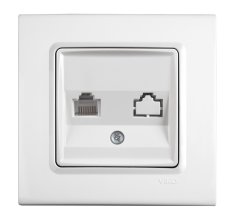 Viko Linnera Beyaz Tekli Nümeris Beyaz - Linnera Çerçeveli