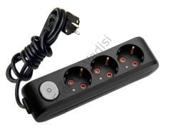 Viko Multi-let Siyah Renk Klemensli Grup Prizler 5li - 5 Metre