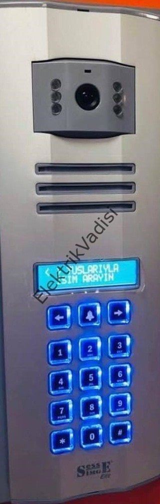Simge Dijital Kameralı Şifreli Zil Paneli