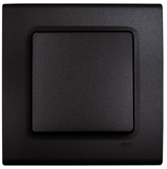 Viko Linnera Life Granit Grisi Siyah Tekli Anahtar Granit Grisi - Çerçeveli