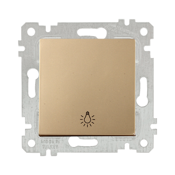 Mutlusan Rita Serisi Anahtar ve Priz Çeşitleri Antik Altın - Light Anahtarı