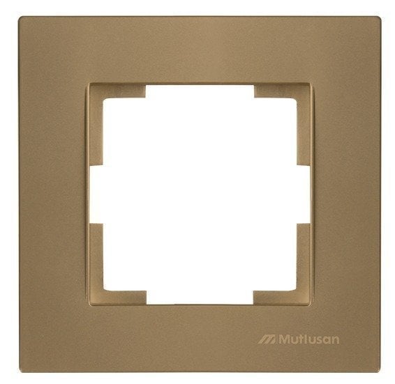 Mutlusan Rita Serisi Anahtar ve Priz Çeşitleri Antik Altın - Tekli Çerçeve