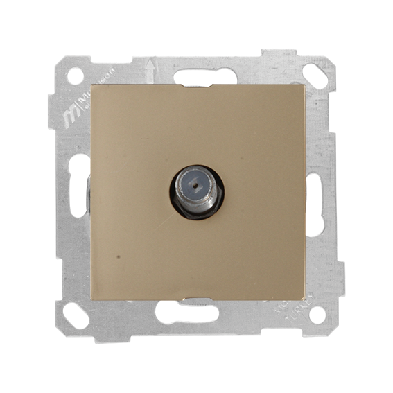 Mutlusan Rita Serisi Anahtar ve Priz Çeşitleri Antik Altın - Uydu Prizi F Kollektörlü