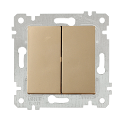 Mutlusan Rita Serisi Anahtar ve Priz Çeşitleri Antik Altın - İkili Anahtar Komütatör