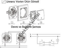 Viko Linnera/Rollina Beyaz/Krem Vavien Beyaz - Çerçevesiz