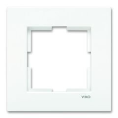 Viko Karre/Meridian Beyaz/Krem Anahtar ve Priz Çeşitleri Beyaz - Karre Tekli Çerçeve