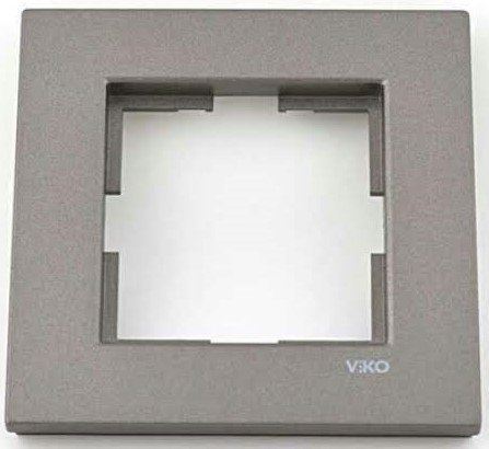 Viko Artline Novella ANTRASİT Anahtar ve Priz Çeşitleri Tekli Çerçeve