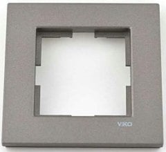 Viko Artline Novella ANTRASİT Anahtar ve Priz Çeşitleri Tekli Çerçeve