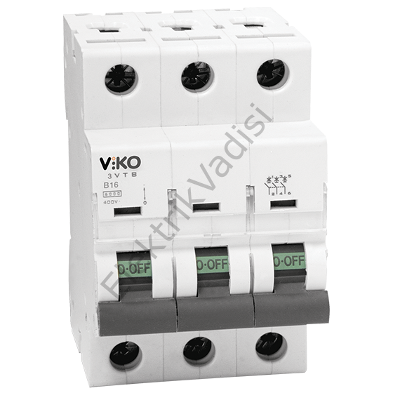 Viko 3X16 Amper 4.5ka K Otomat C Tipi Sigorta 3vtb-3C16