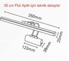 7W Antik Eskitme  Ledli Resim Ayna Aplik