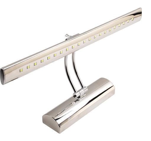 7W Antik Eskitme  Ledli Resim Ayna Aplik Beyaz