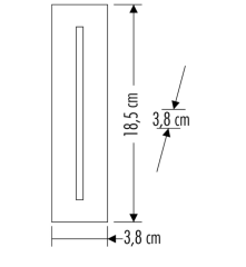Cata 3W Ledli Koridor Armatürü Beyaz Kasa CT-5172 Günışığı