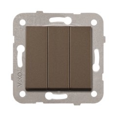 Viko Artline Novella ANTRASİT Anahtar ve Priz Çeşitleri Üçlü Anahtar