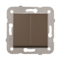 Viko Artline Novella ANTRASİT Anahtar ve Priz Çeşitleri İkili Anahtar Komütatör