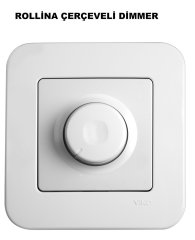 Viko Linnera/Rollina Beyaz/Krem Dimmer 600W Beyaz - Çerçevesiz
