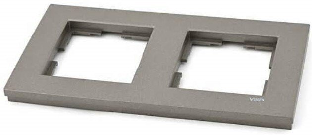 Viko Artline Novella ANTRASİT Anahtar ve Priz Çeşitleri İkili Çerçeve