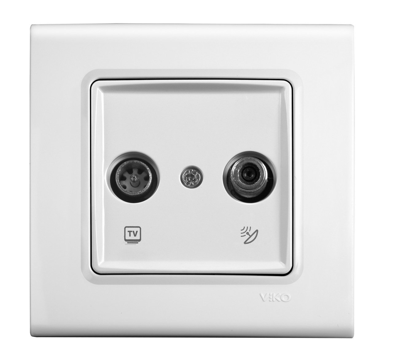 Viko Linnera/Rollina Beyaz Tv Sat Uydu Prizi Beyaz - Linnera Çerçeveli