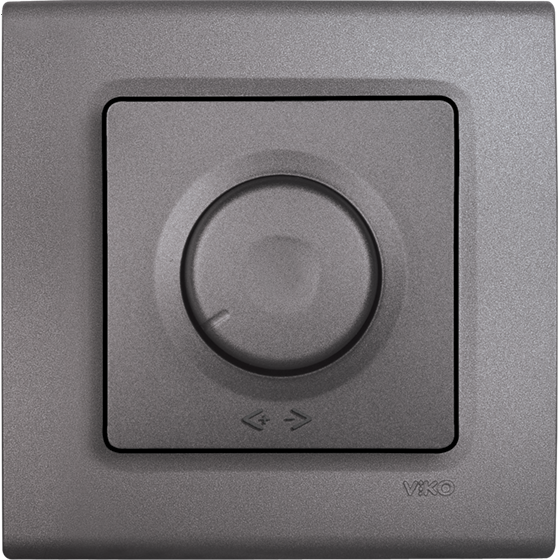 Viko Linnera Life Granit Grisi Siyah Dimmer 600w Siyah - Çerçeveli