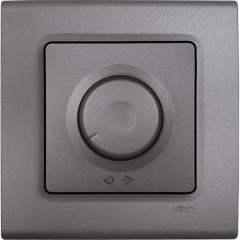 Viko Linnera Life Granit Grisi Siyah Dimmer 600w Siyah - Çerçeveli